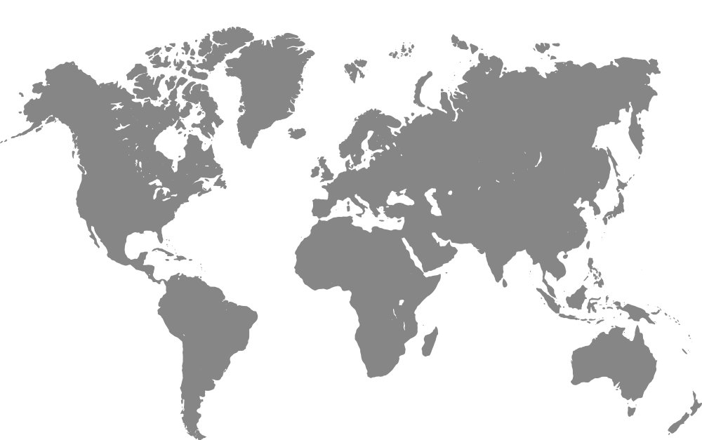 World map showing monthly active users by geography